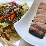 Asian Marinated Pork Belly with Asian Slaw