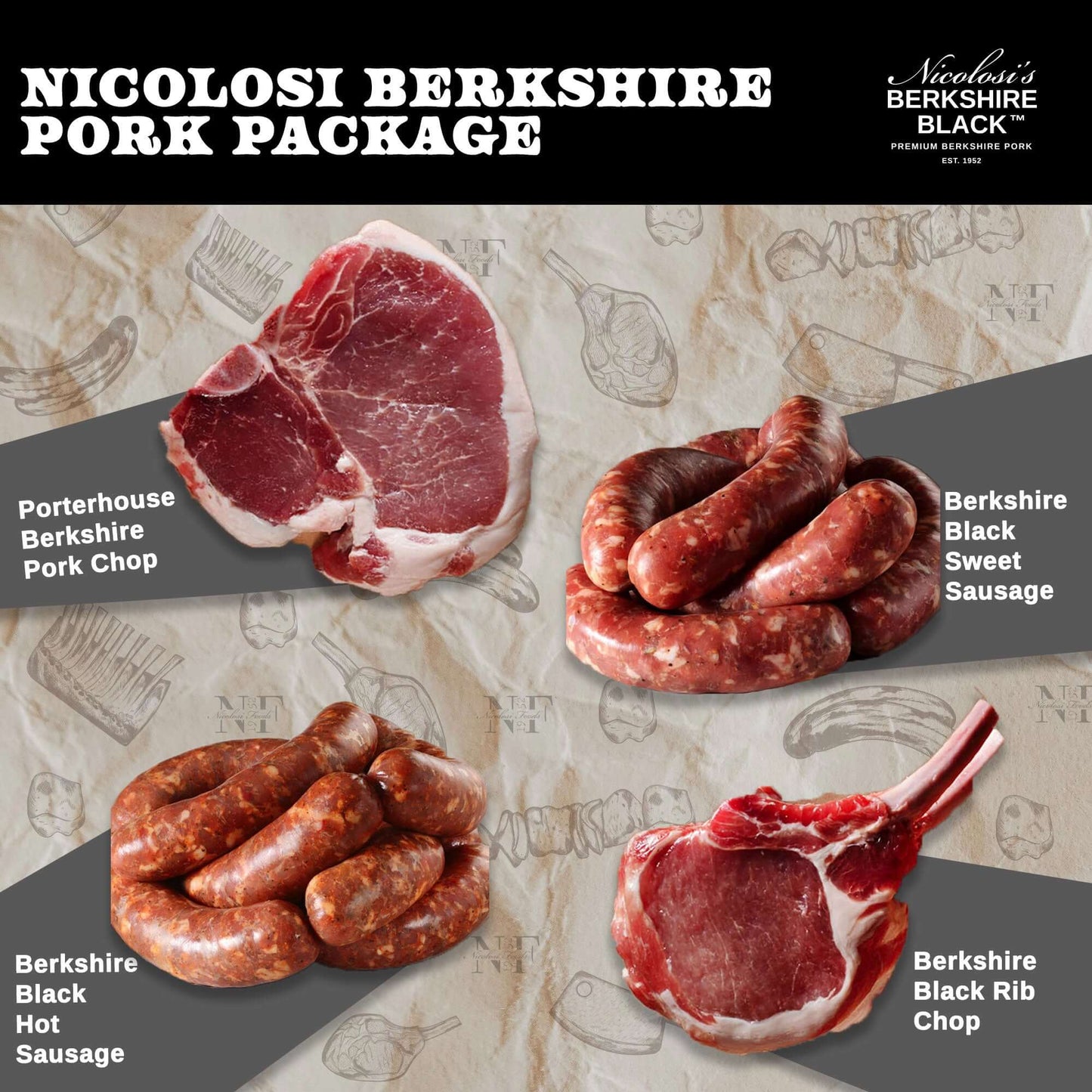 Nicolosi Berkshire Pork Package - Nicolosi Foods