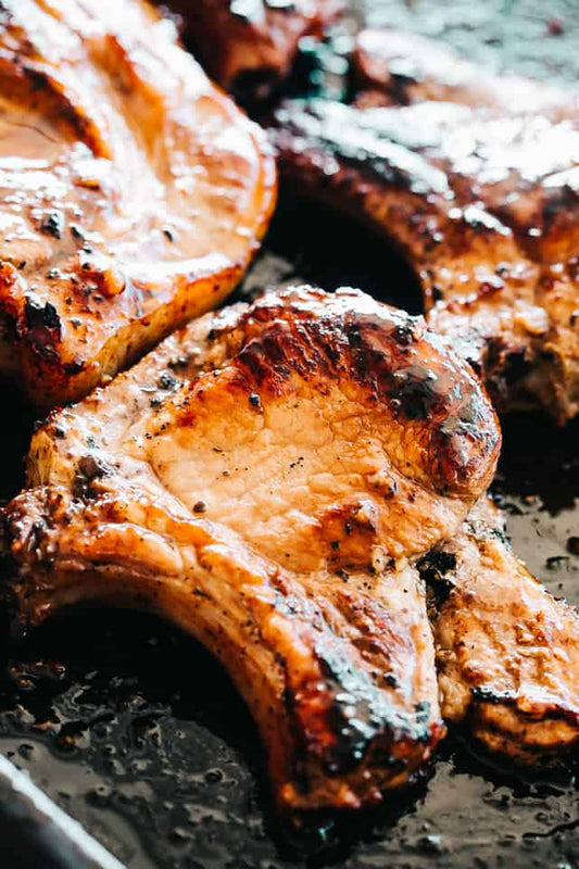 Honey Garlic Baked Pork Chops Recipe