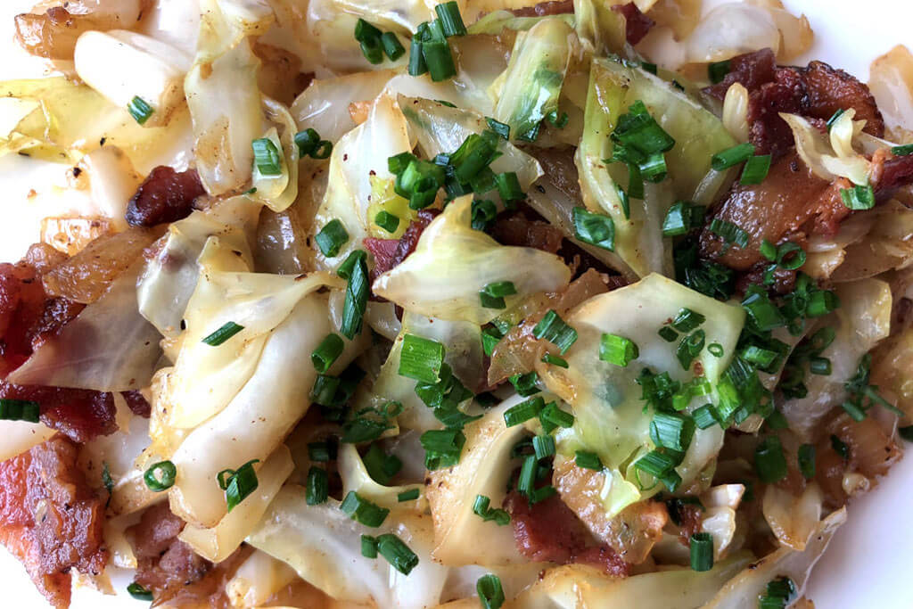 Southern Berkshire Bacon-fried Cabbage recipe