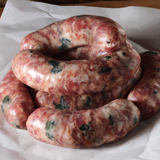 Berkshire Black Sausage with Broccoli Rabe and Pecorino Romano Cheese - Nicolosi Foods